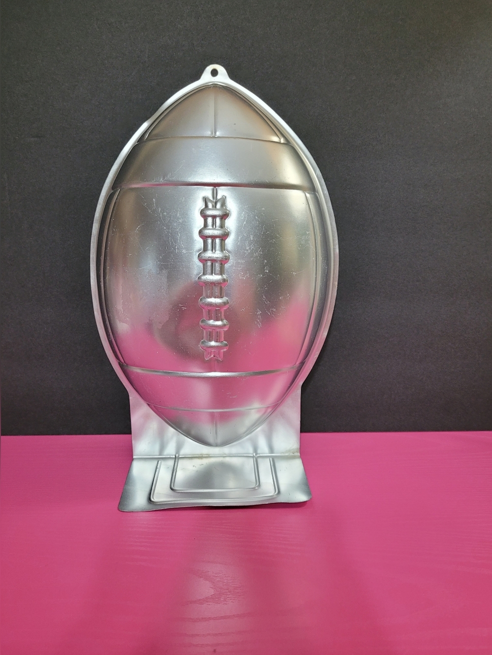 Vintage Wilton Large Football Shaped Aluminum Cake Pan. No. 2105-6504